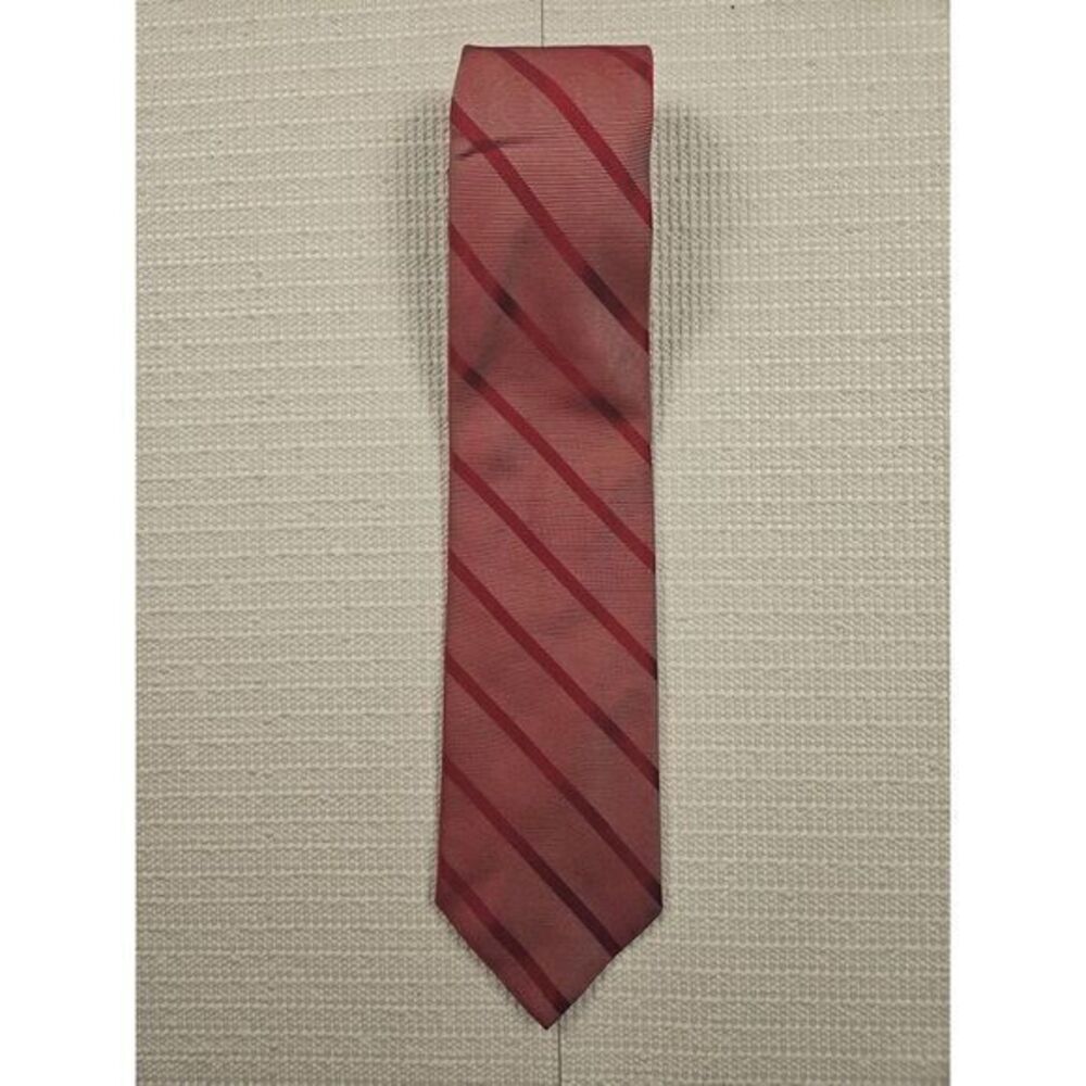 Brooks Brothers 346 Red Stripe Silk‎ Repp Woven in Italy USA Made - 60L Classic